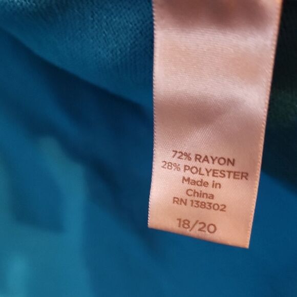 Beatiful Blue  Crop Women's Sweater Size 18-20 - Picture 3 of 5